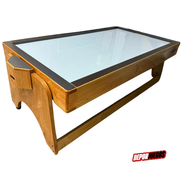 Mesa multifuncional 4 en 1 giratoria en pino - Vista 3