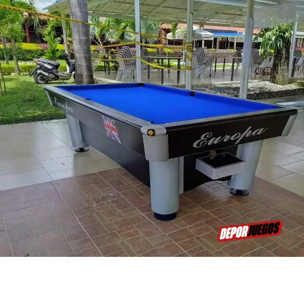Mesa de billar o Pool estilo Europa restaurada - Vista 1