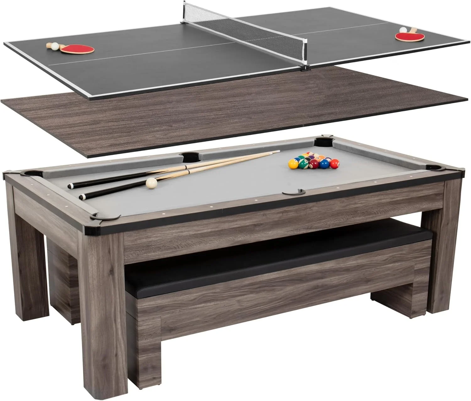 MESA DE LUJO 3 EN 1 CON BANCOS - Vista 1