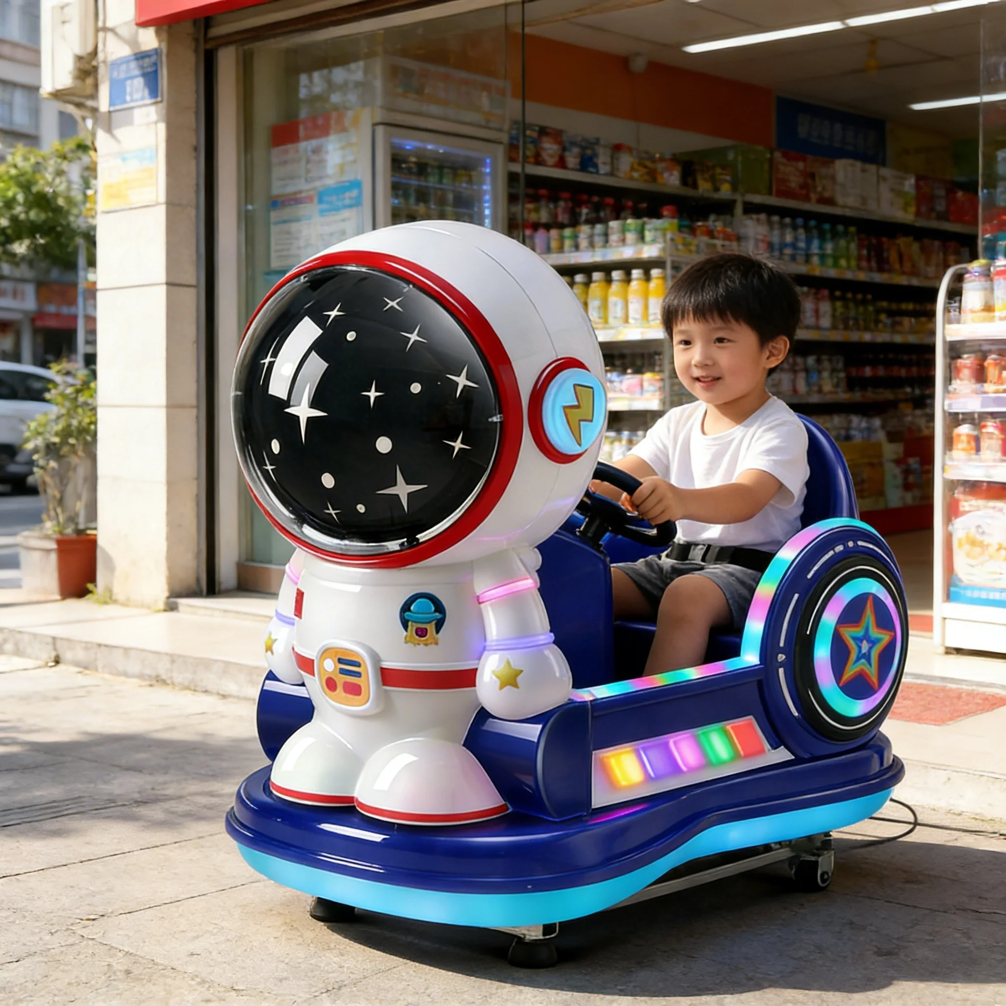 Montable para niños astronauta Maquina de diversión comercial - Vista 1