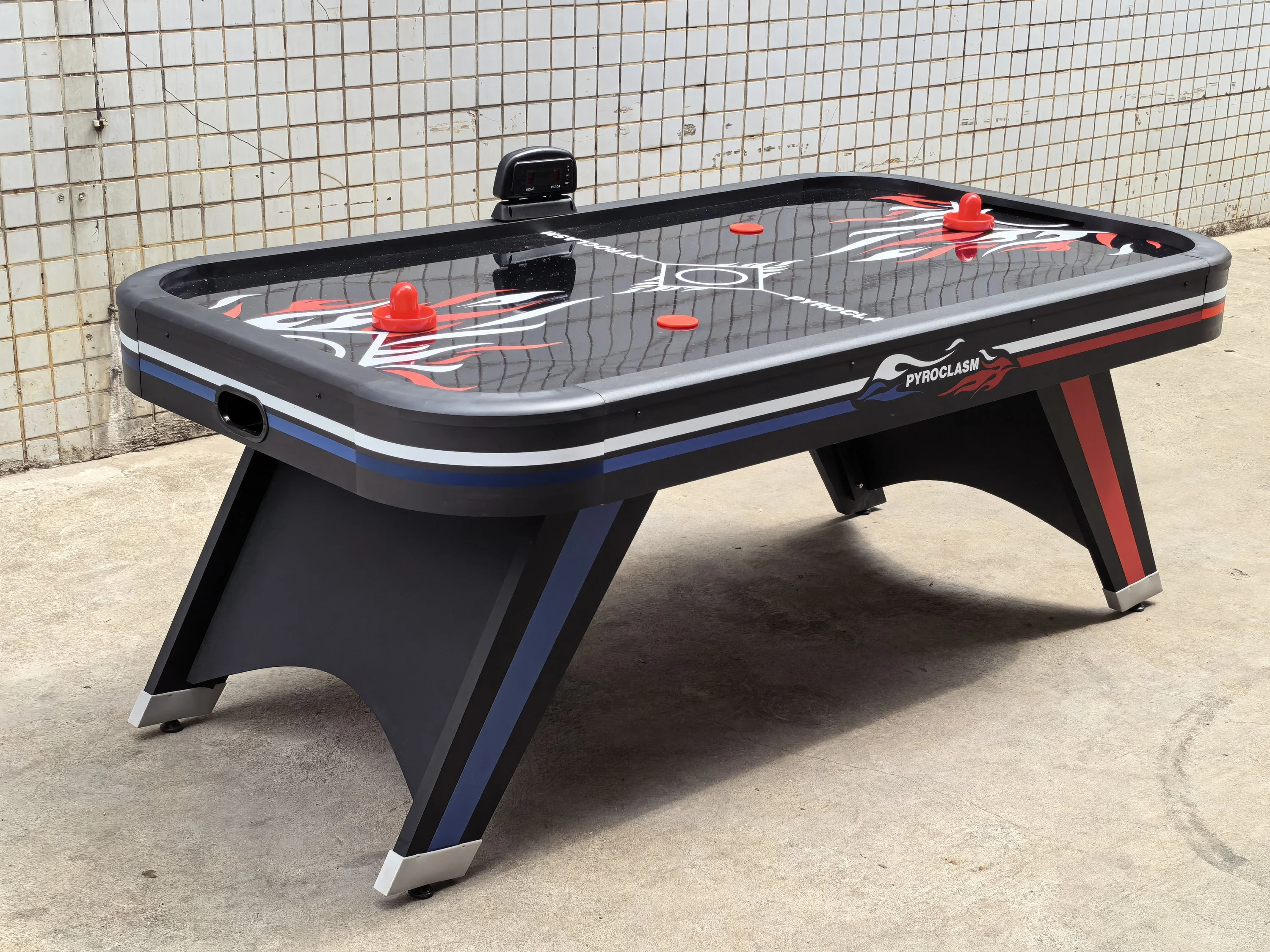 mesa air hockey black mediana importada - Vista 4