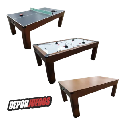 Mesa de Air Hockey 3 en 1 importada