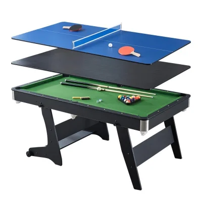 mesa de pool plegable 3 en 1